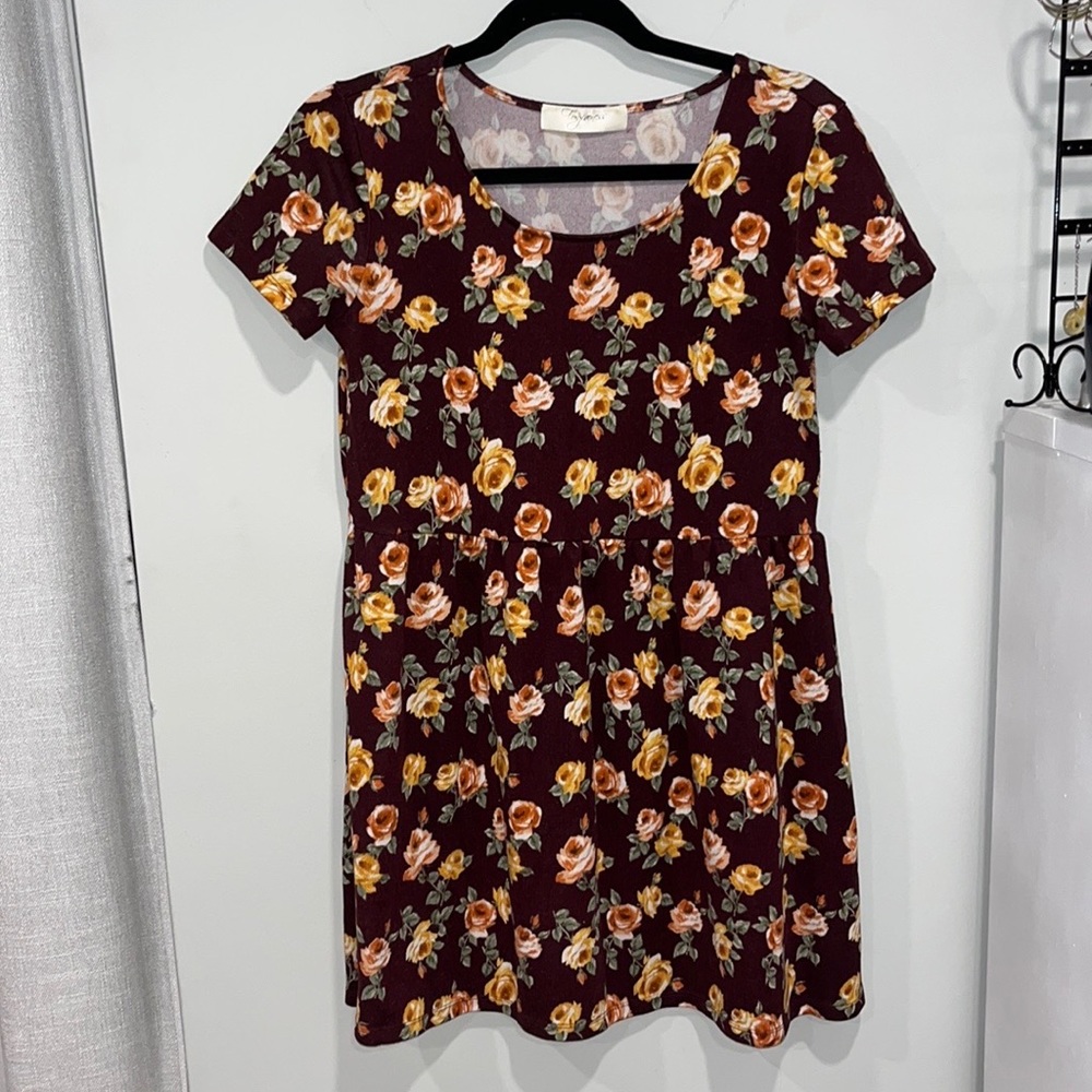 Vintage Floral Mini Dress